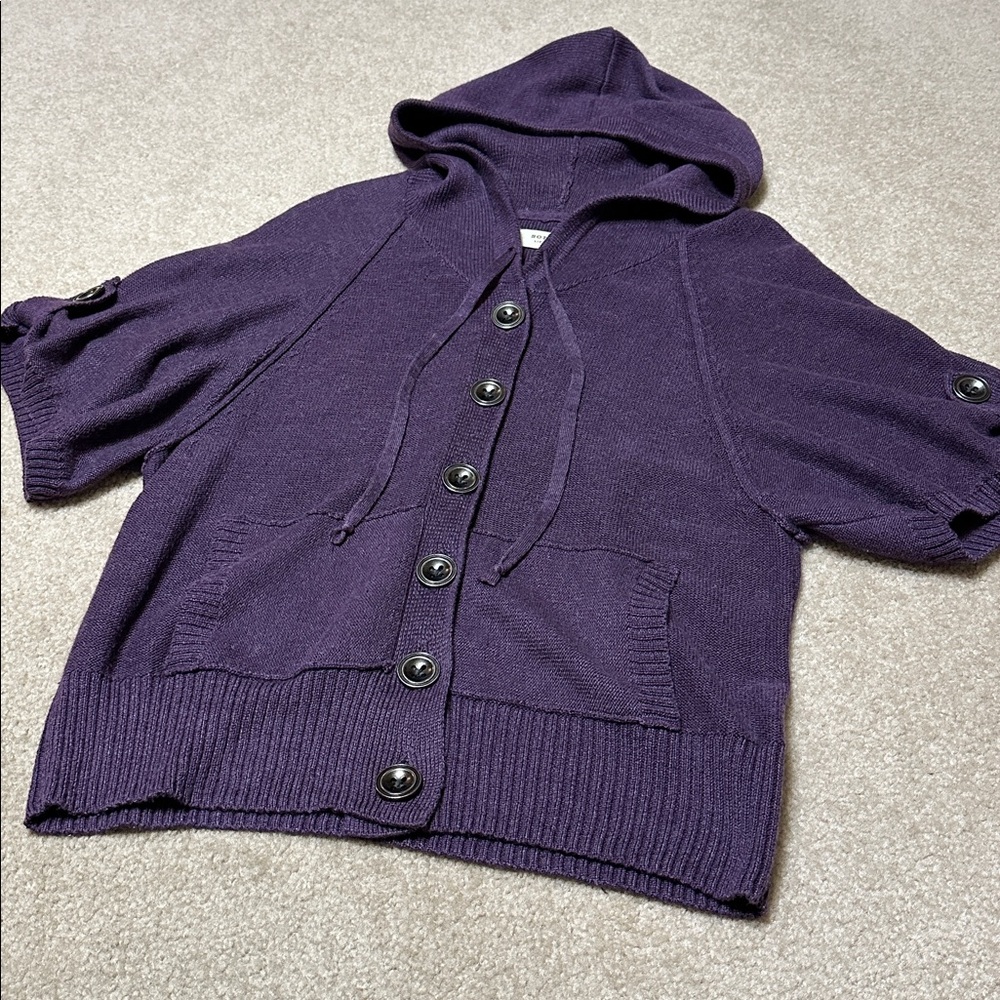 Sonoma button down short sleeve sweater